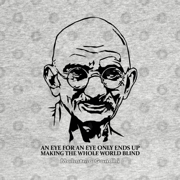 Mahatma Gandhi by KewaleeTee